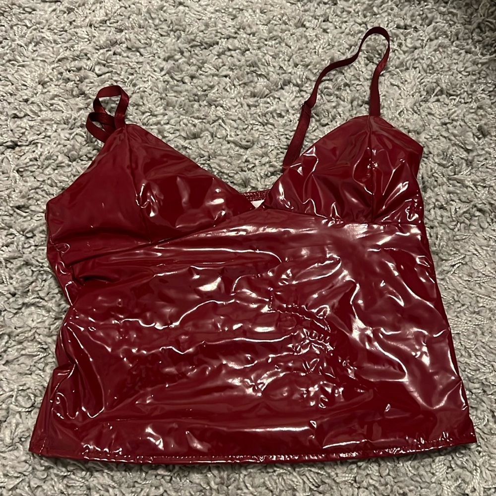 Edikted leather top!!